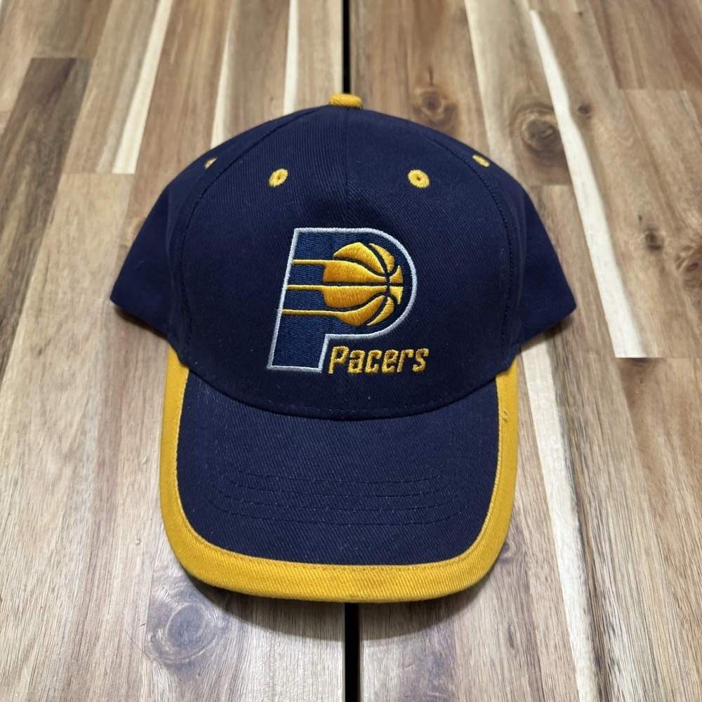 Vintage Indiana Pacers Hat‎ Mens Strapback Blue Adjustable NBA Elevation Y2K